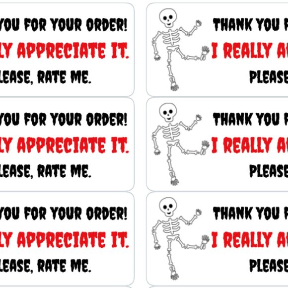 Thank You Stickers Store Closet Label 90 - Picture 4 of 4